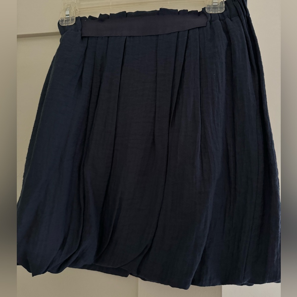 BCBG Maxazria Dark Blue Skirt Bubble XS New